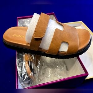 Tan Soda Bianca Sandals